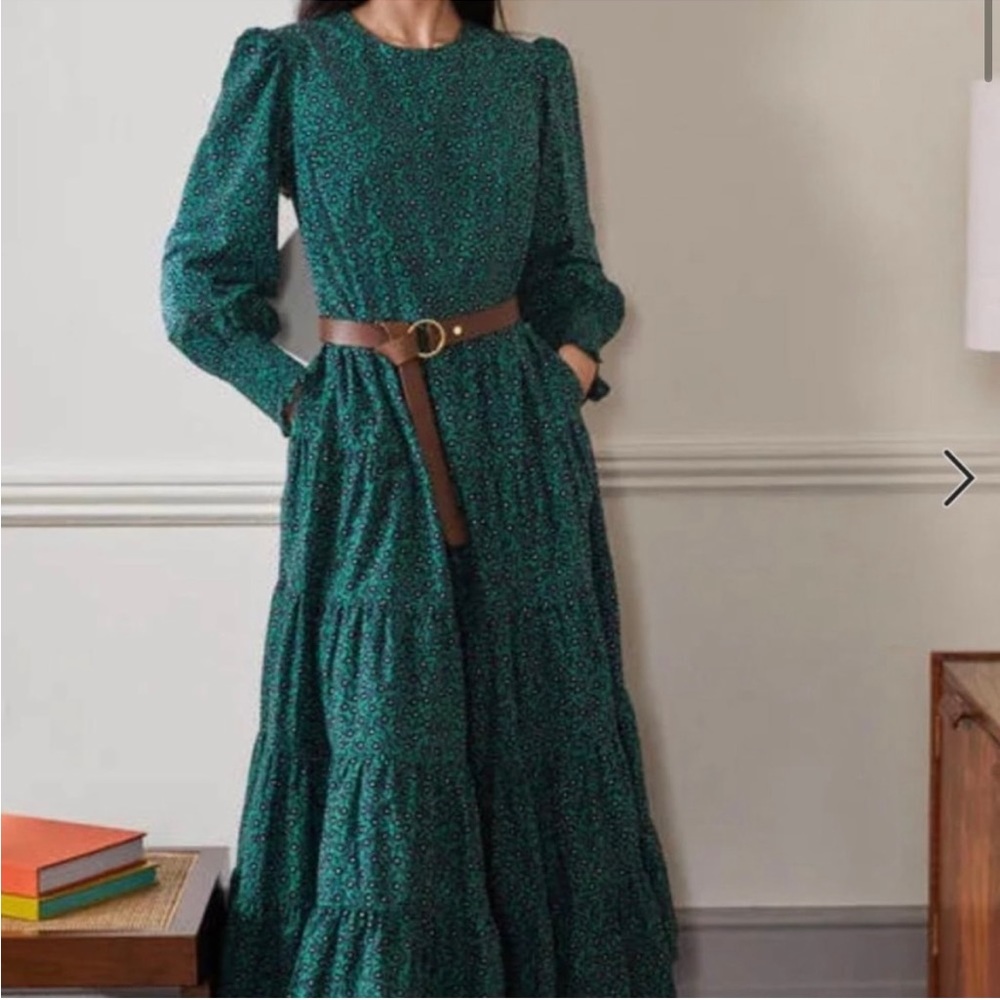 Boden Tiered Floral Maxi Dress 6R